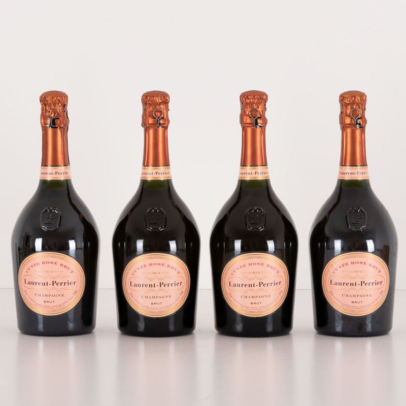 Lotto di 4 Bottiglie Champagne Rosè Laurent Perrier