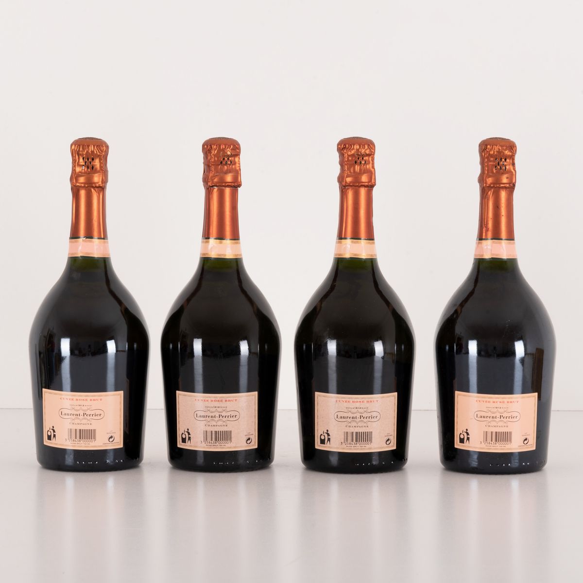 Lotto di 4 Bottiglie Champagne Rosè Laurent Perrier
