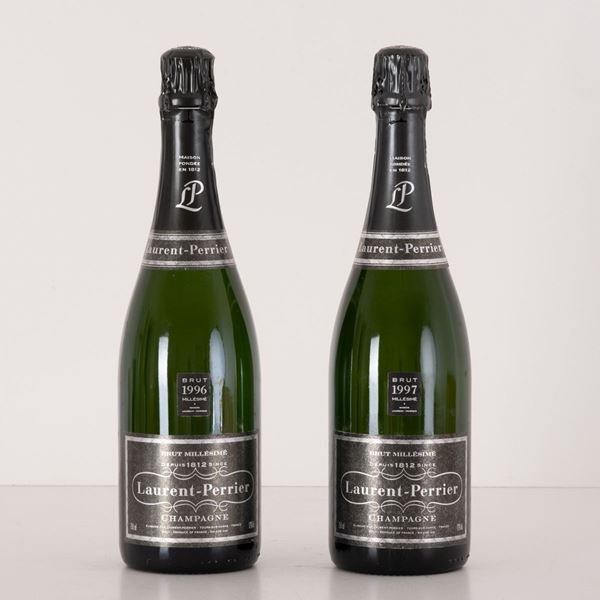 Lotto di 2 bottiglie Champagne Laurent Perrier