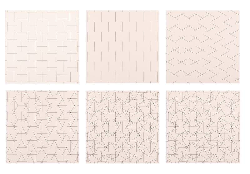 Francois Morellet - Cartella di 6 Litografie a Cura di Giovanna dalla Chiesa e Giuseppe Appella
