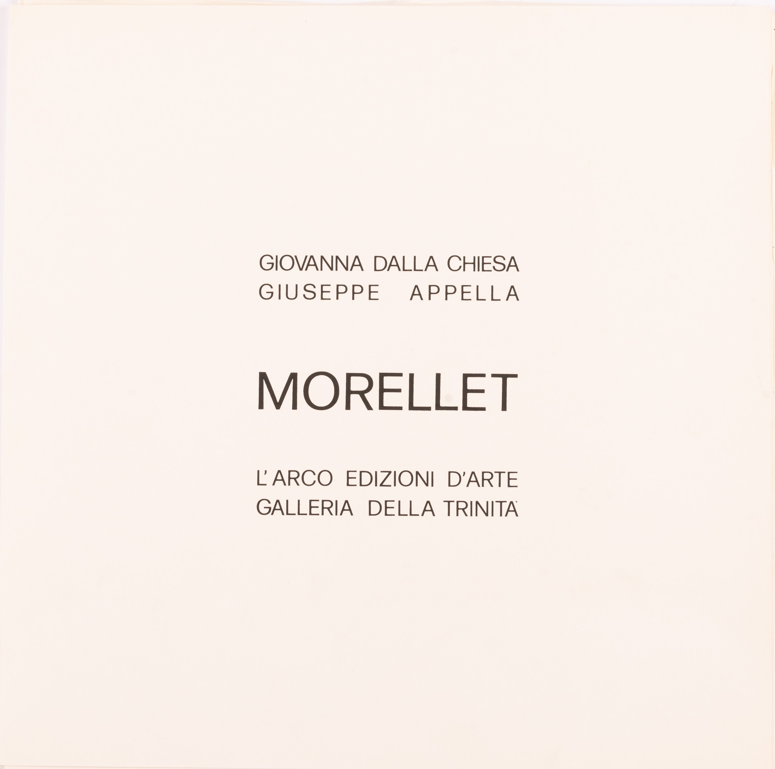 Francois Morellet - Cartella di 6 Litografie a Cura di Giovanna dalla Chiesa e Giuseppe Appella
