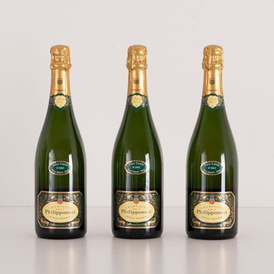 Lotto di 3 Bottiglie Champagne con Confezioni Originali Philipponnat Royale Reserve Pure Cuvee
