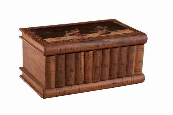Scatola sorrentina in legno intarsiato 
