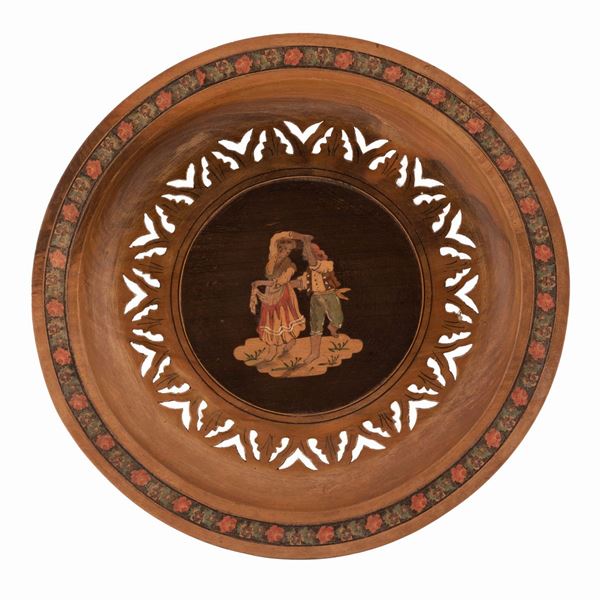 Piatto sorrentino in legno 