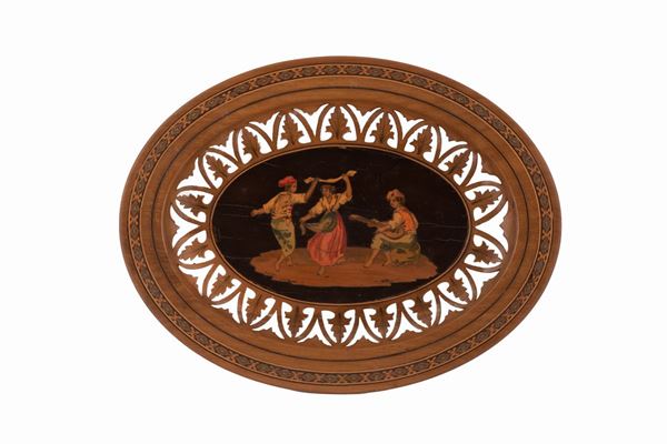 Piatto sorrentino in legno 