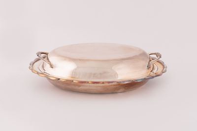 Legumiera Ovale in Silver con Coperchio