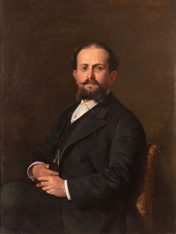 Pittore dell'Italia centrale del XIX secolo - Ritratto di nobiluomo