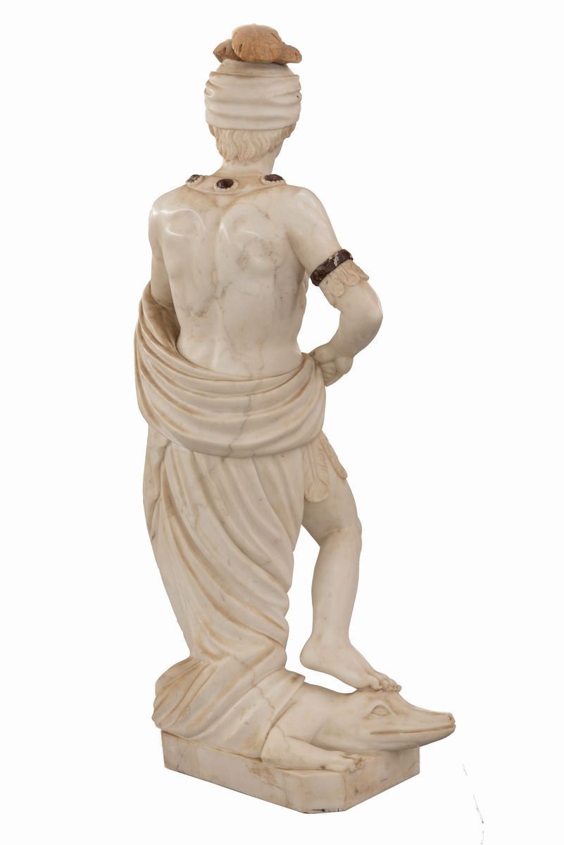 Statua di Marmo Raffigurante "allegoria Dell'africa"
