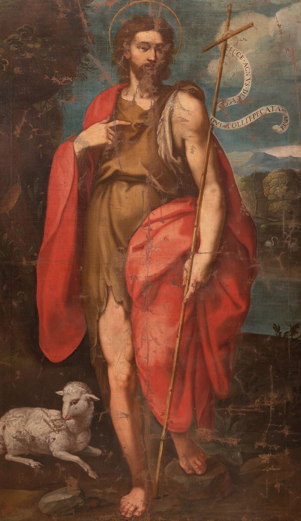 Pittore abruzzese seguace di G.P. Cardone - San Giovanni Battista