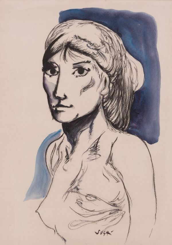 Alberto Sughi - Volto femminile