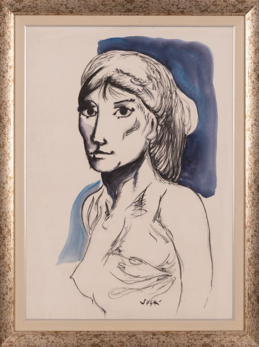 Alberto Sughi - Volto Femminile