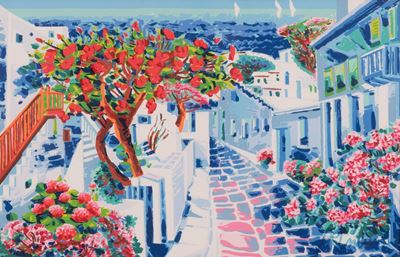 L'ibiscus e un Racconto di Luce a Mikonos