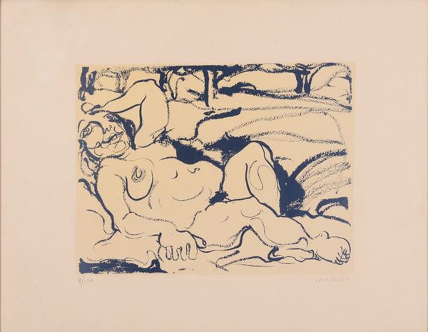 Domenico Cantatore - Nudo femminile