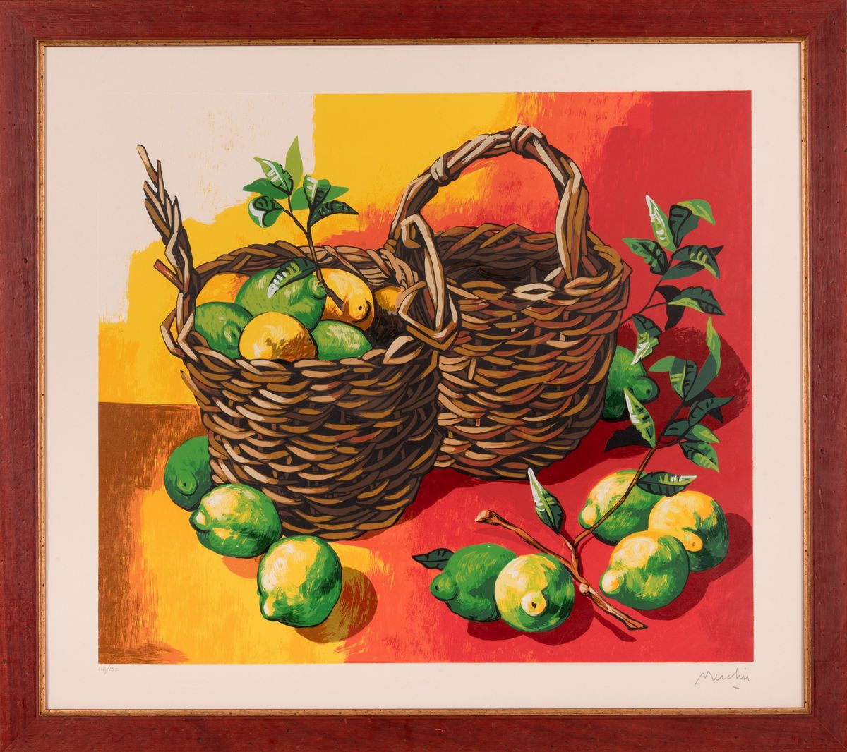 Renzo Meschis - Natura Morta con Limoni