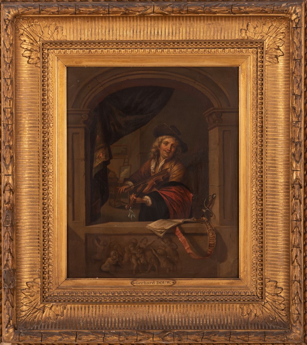 Scuola Fiamminga XIX Secolo - Violinista