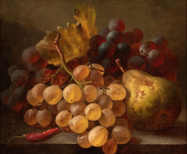 G.J. Broome - Natura morta con frutta