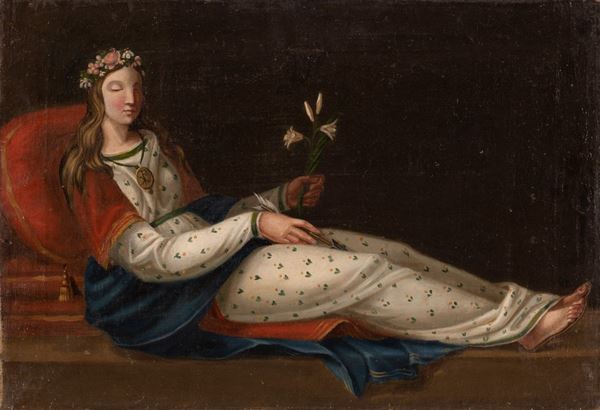 Scuola Romana fine XVIII secolo - Santa filomena