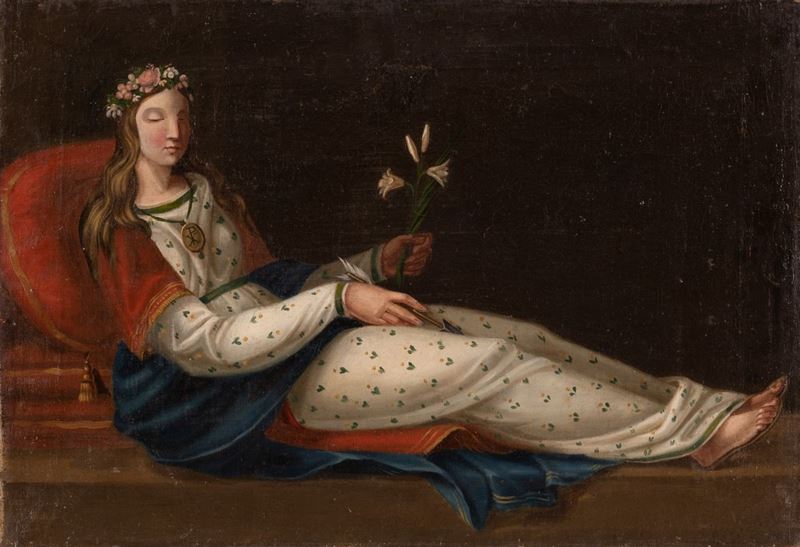 Scuola Romana Fine XVIII Secolo - Santa Filomena