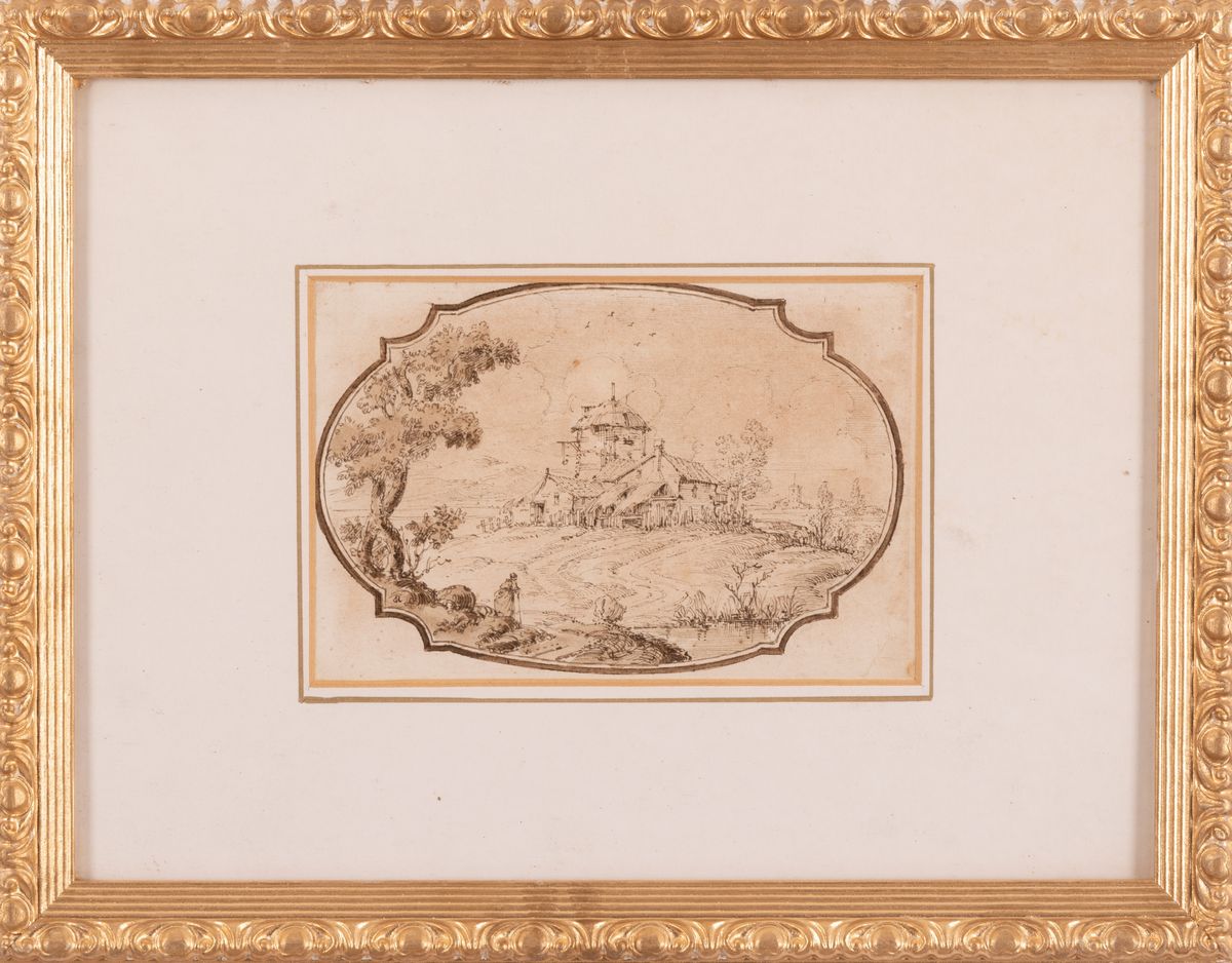 Marco Ricci - Paesaggio con Casolare