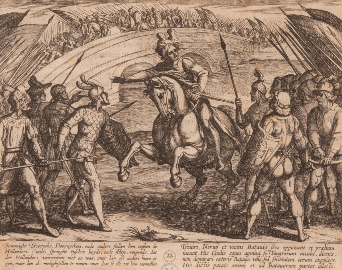 Antonio Tempesta - Quattro Episodi della Guerra fra Batavi e Romani