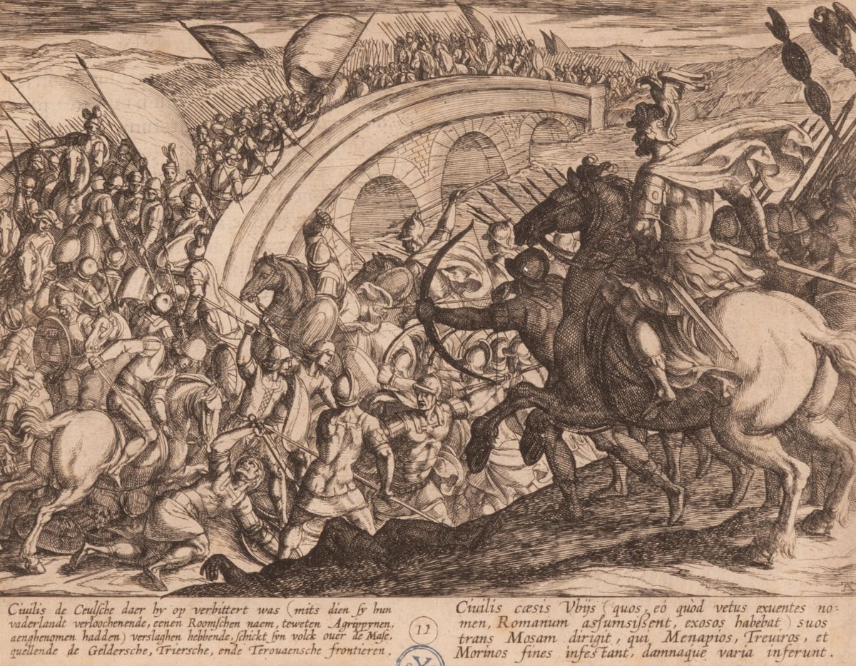 Antonio Tempesta - Quattro Episodi della Guerra fra Batavi e Romani