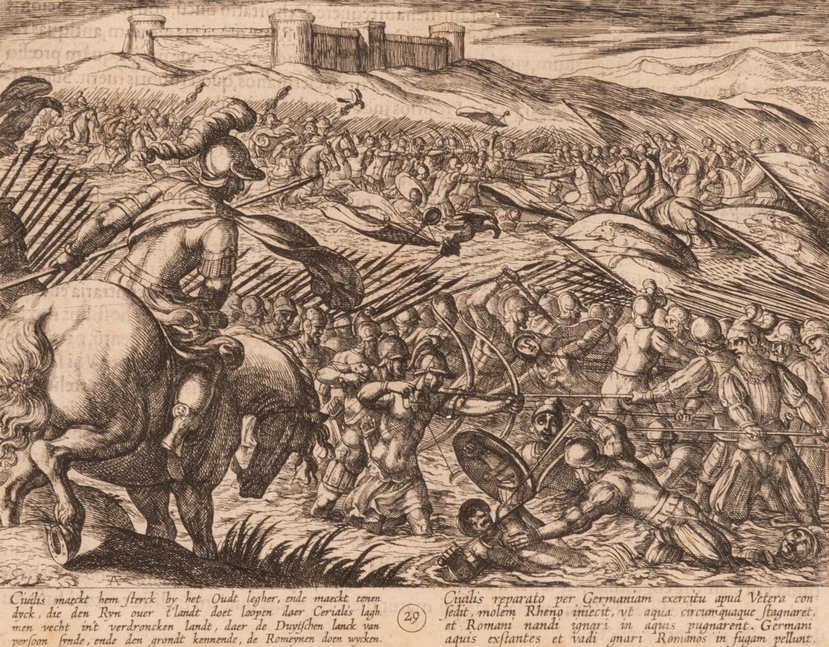 Antonio Tempesta - Quattro Episodi della Guerra fra Batavi e Romani