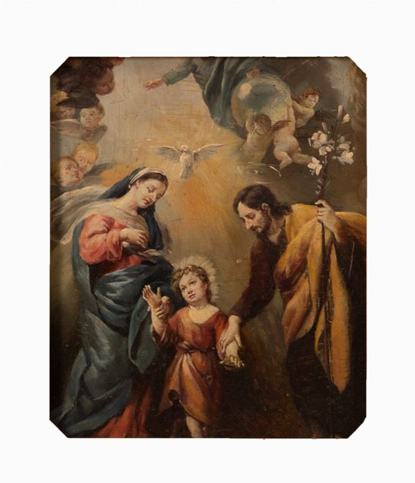 Scuola marchigiana del XIX secolo - Sacra famiglia 