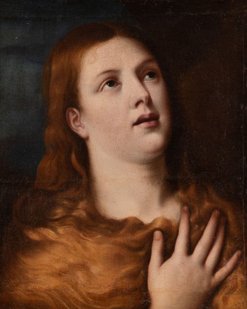 Scuola Veneta XVIII Secolo - Maddalena Penitente (copia da Tiziano)