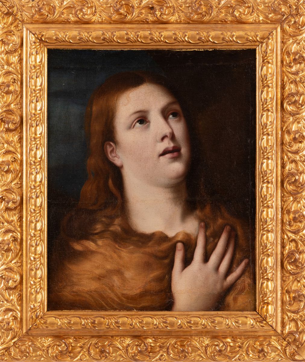 Scuola Veneta XVIII Secolo - Maddalena Penitente (copia da Tiziano)