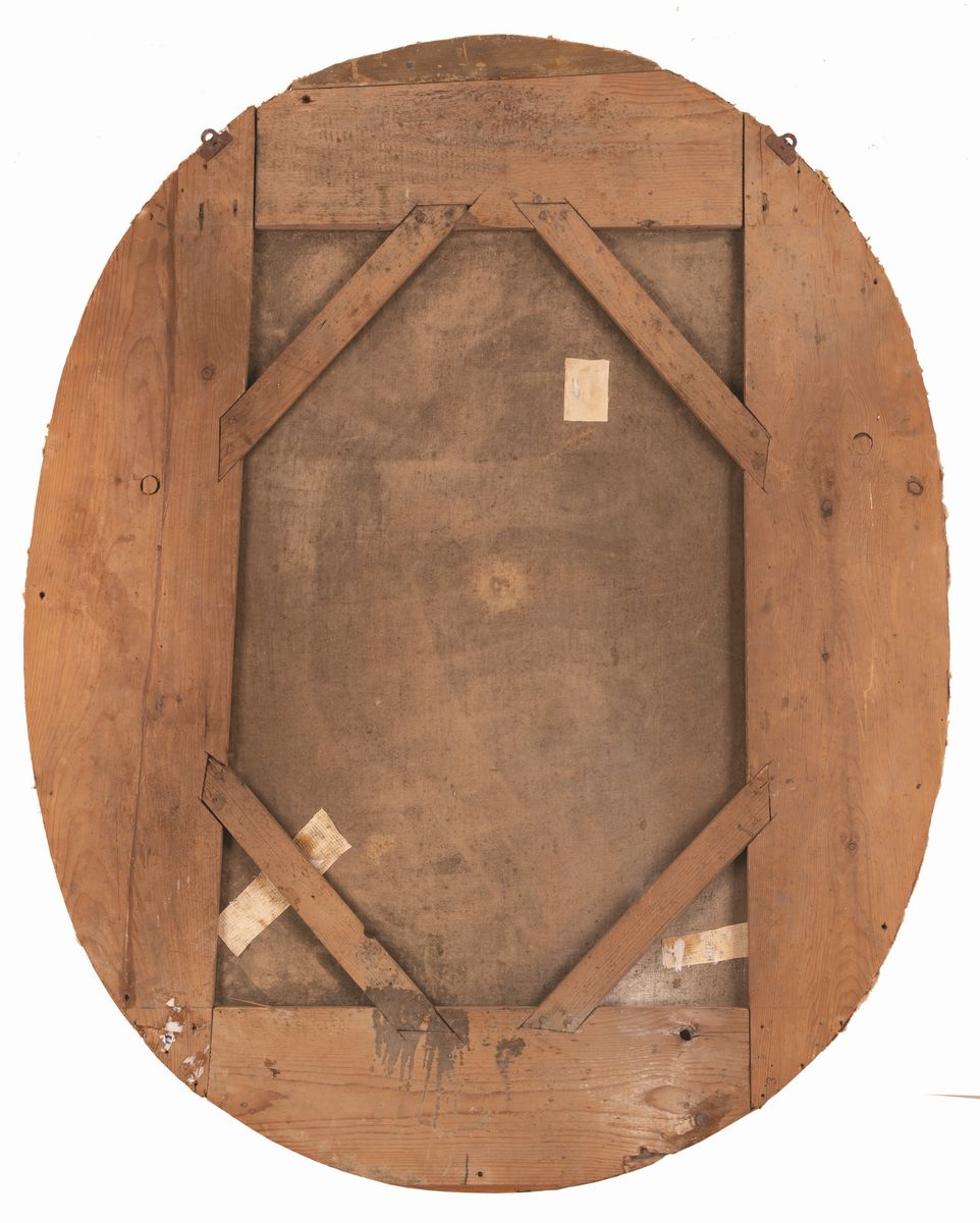 Scuola Dell'italia Centrale del XVIII Secolo - Dipinto Ovale Raffigurante Artemide