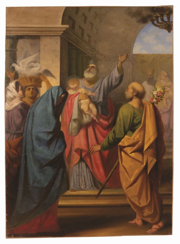 Scuola emiliana della seconda met&#224; del XVIII secolo - Presentazione di Gesù al Tempio