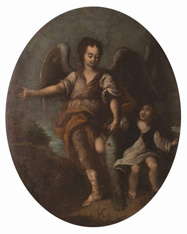 Pittore veneto del XVIII secolo - Tobiolo e l'Angelo