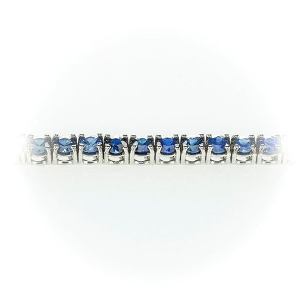 Tennis Salvini bracelet in white gold and brilliant-cut sapphires