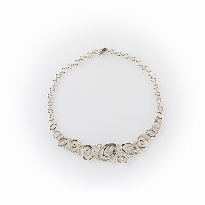 Collana Recarlo in Oro Bianco con Diamanti Taglio Brillante