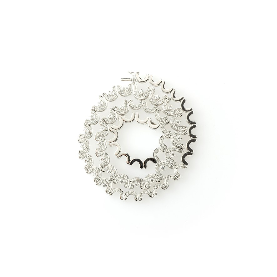 Collier Recarlo in Oro Bianco e Diamanti