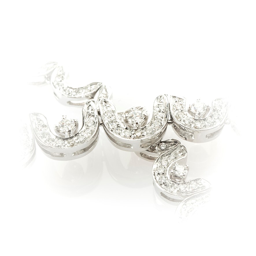 Collier Recarlo in Oro Bianco e Diamanti