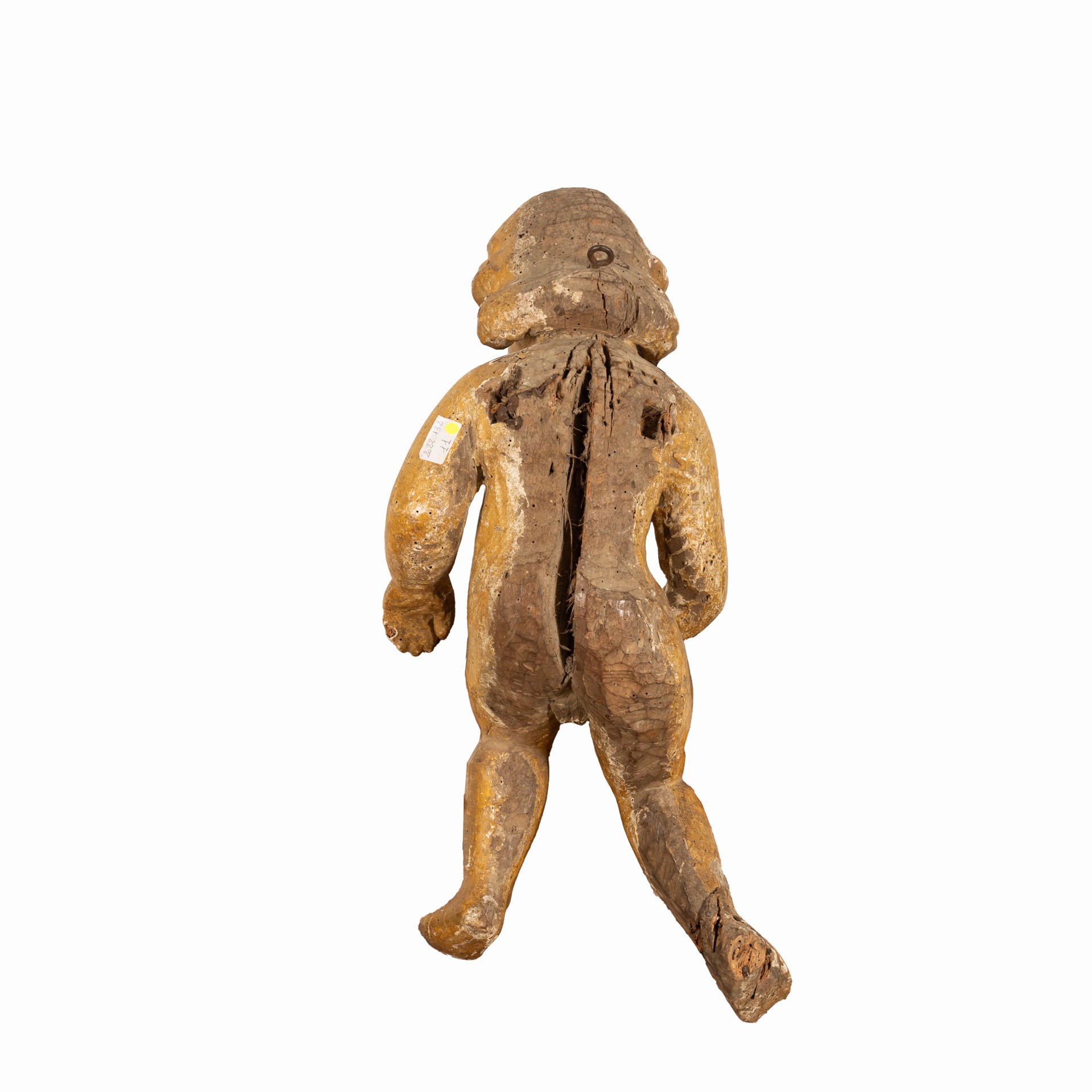 Manifattura Dell'italia Centrale del XVII Secolo - Putto in Legno Dorato