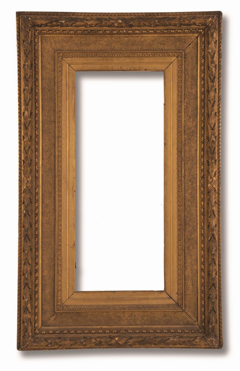 Bella cornice in legno dorato XIX secolo