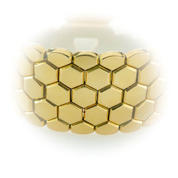 Bracciale in oro a nido d'ape