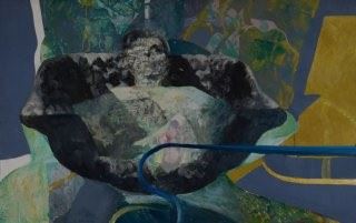 Renzo Vespignani : Autoritratto  (1966)  - Olio su tavola - Asta Arte Moderna e Contemporanea - Gliubich Casa d'Aste