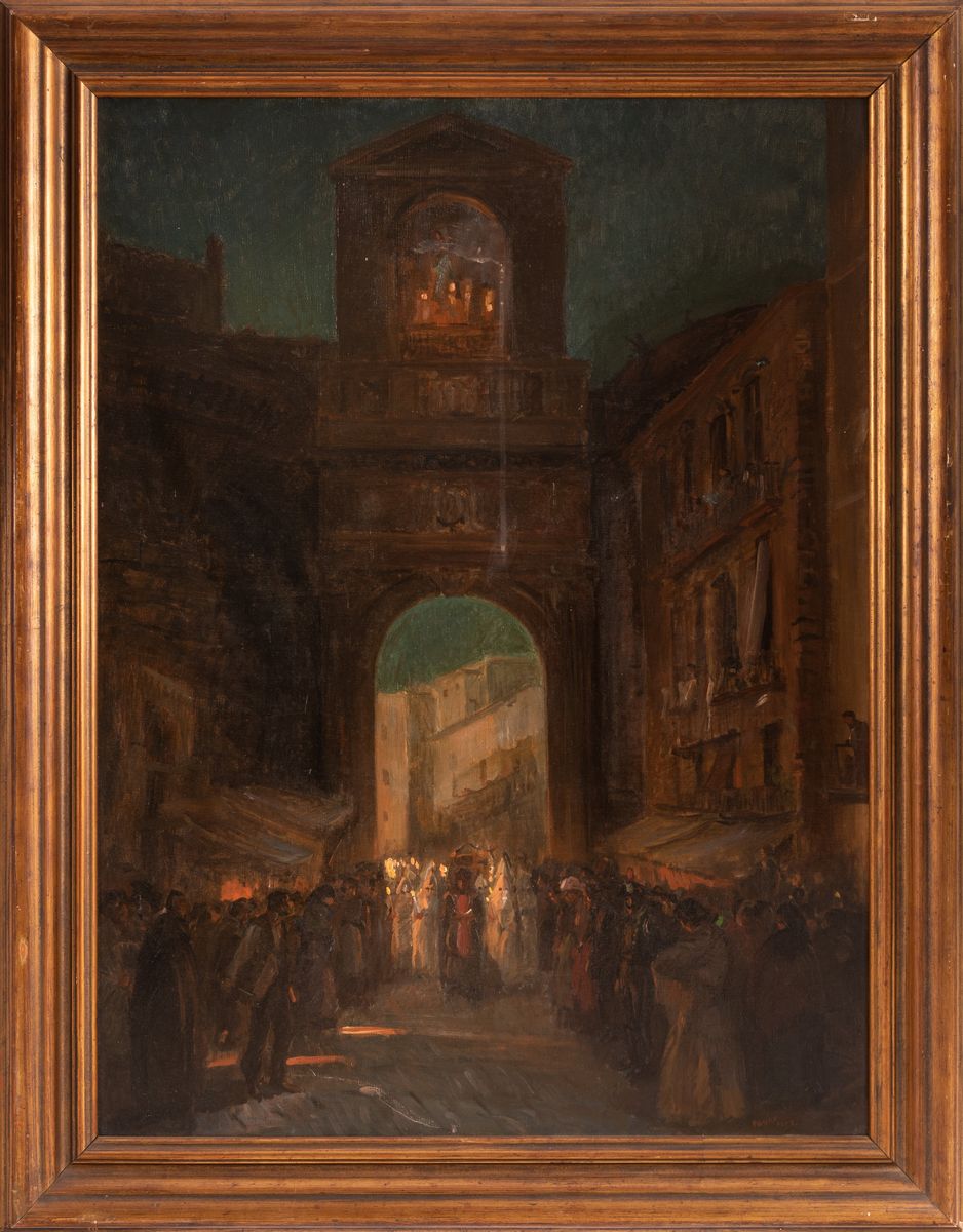 Amandus Faure - Processione a Porta Capuana