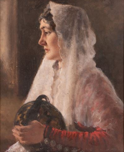 Figura Femminile in Costume Sardo