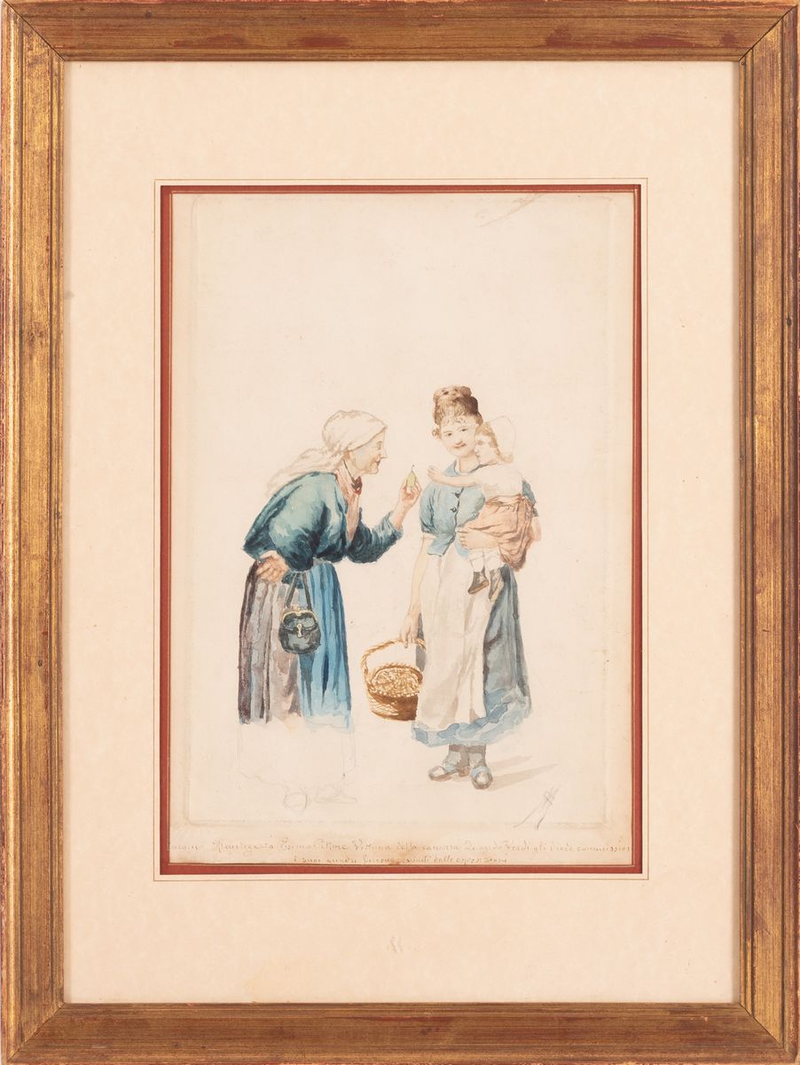 Giacomo Mantegazza - Bozzetto Raffigurante le Tre Età