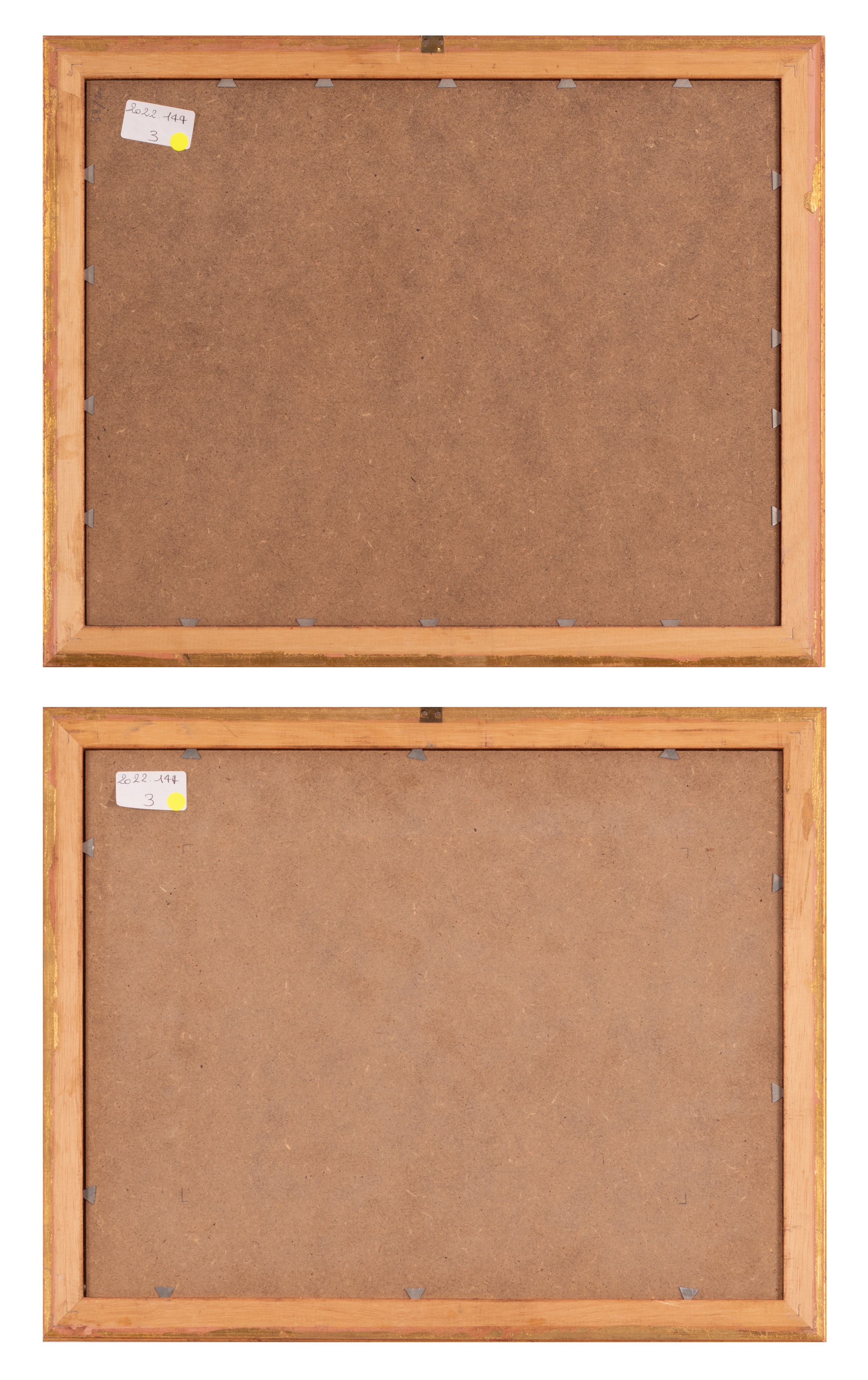 Lotto di due disegni raffiguranti vedute di Roma