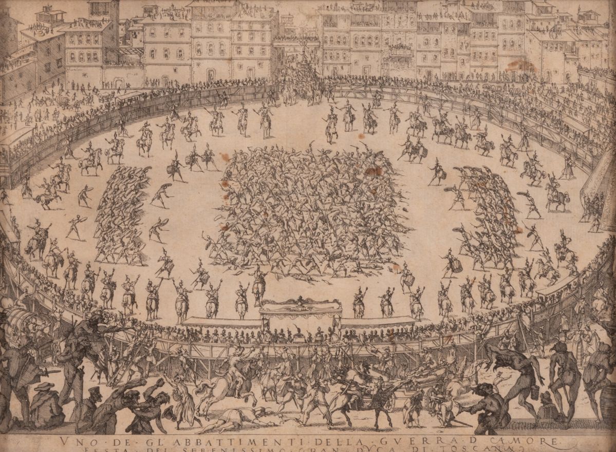 Jacques Callot - Uno degli Abbattimenti della Guerra D'amore
