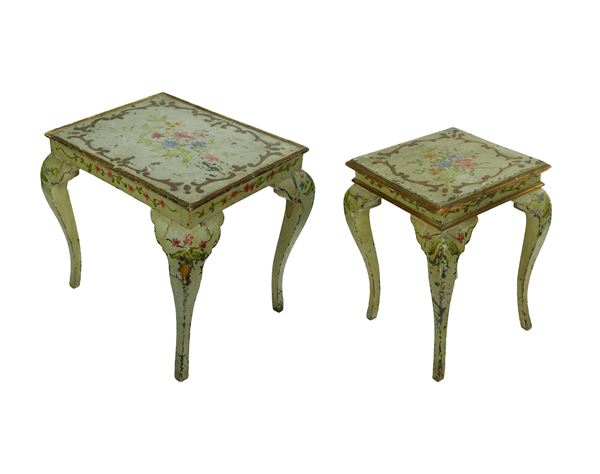 Coppia di tavolini veneti  (Fine XIX secolo)  - Asta LOST AND FOUND - Gliubich Casa d'Aste