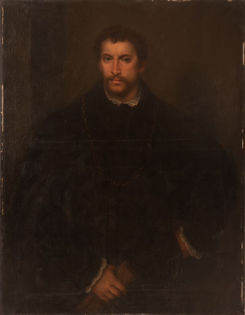 Pittore del XIX Secolo - Uomo dagli Occhi Glauchi