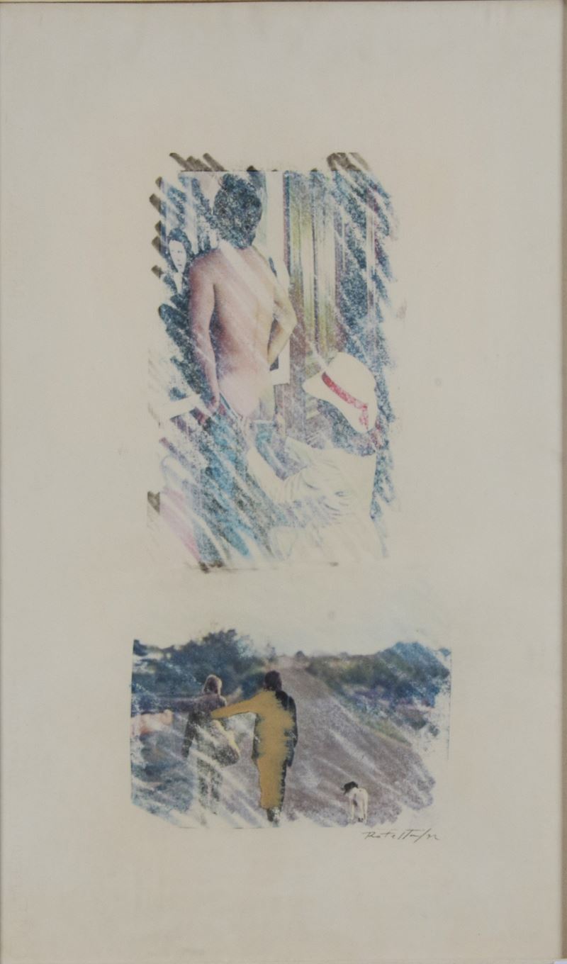 Mimmo Rotella - Senza Titolo