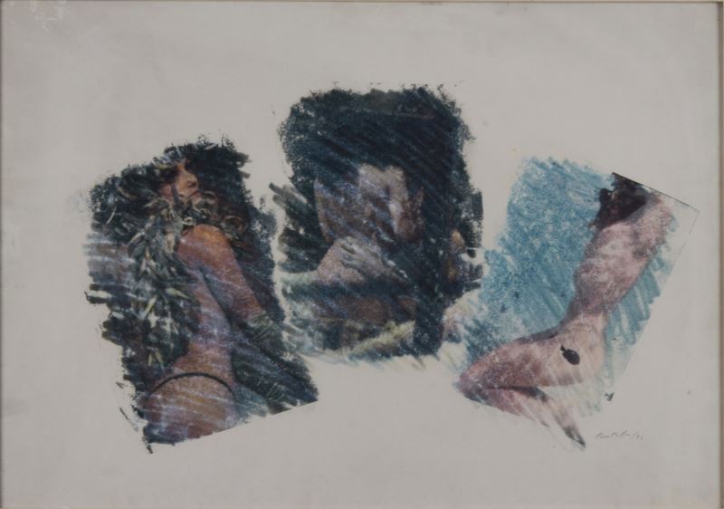 Mimmo Rotella - Senza Titolo