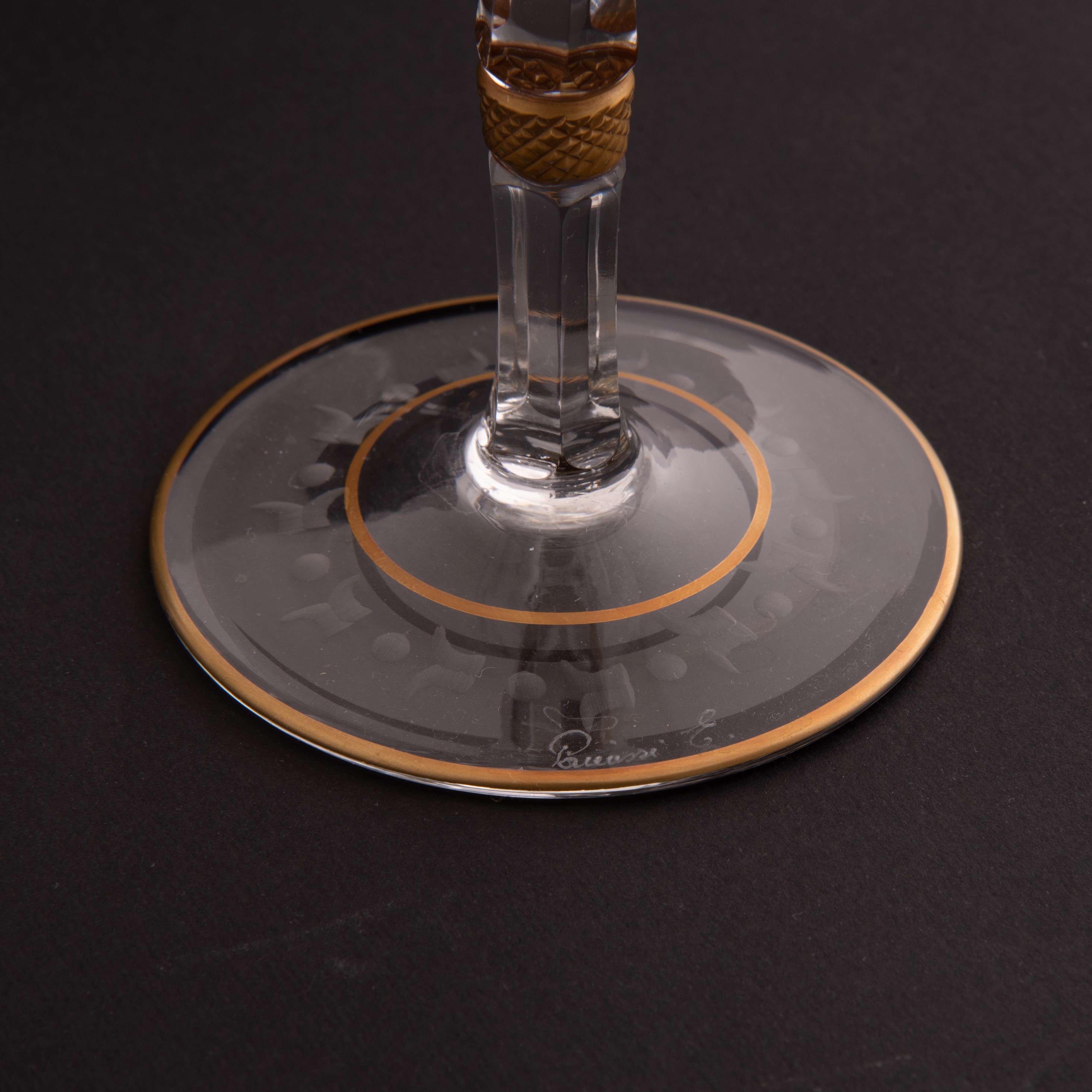 Servizio Bicchieri Baccarat Bordati Oro